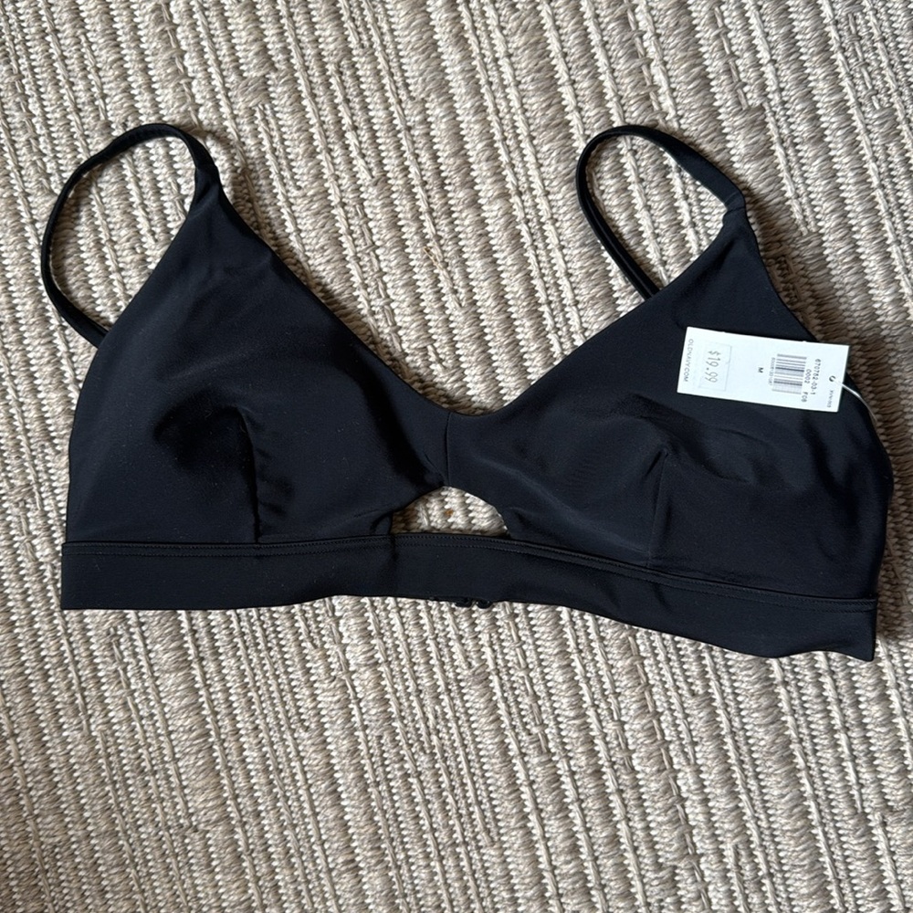 Old Navy Black Bikini Top, new with tags, Medium